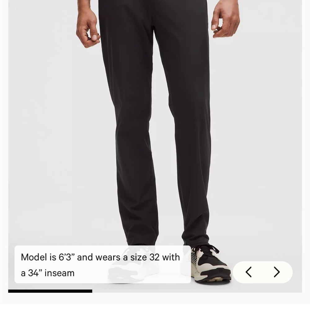 Lululemon Athletica Black ABC Pants Classic Fit